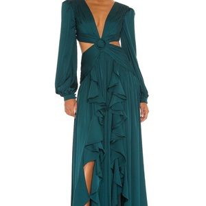 PatBo - CUT-OUT PLUNGE GOWN
PRUSSIAN GREEN